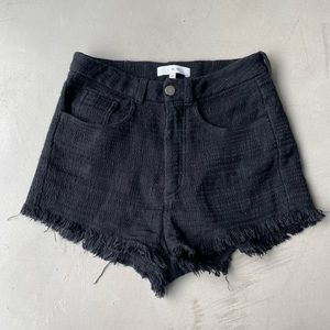 IRO Tweed Short - Black - Size 34 (European sizing, equivalent to XS)